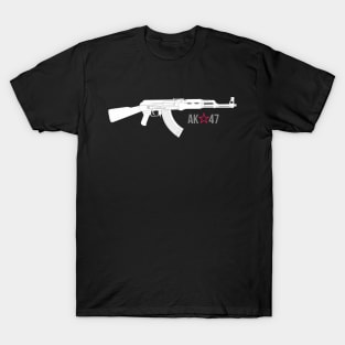 Legendary Kalashnikov assault rifle (AK-47) white version T-Shirt